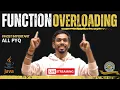 Overloading Functions in Java By Prateik Sir