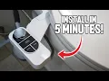 How To Install A Toilet Bidet In LESS Than 5 Minutes DIY