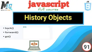 Window History Objects in javascript property Methods
