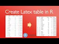 Create Latex table in R