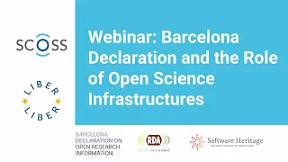 Barcelona Declaration and the role of Open Science Infrastructures