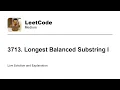 3713 Longest Balanced Substring I Leetcode Medium