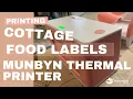How to Print Your Own Cottage Food Labels at Home Free Software Munbyn Printer Tutorial
