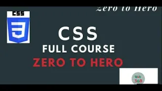 CSS Full Course - Zero to Hero Complete Course