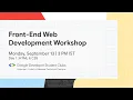 Frontend Web Development Workshop Day 1 Introduction to HTML and CSS