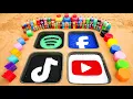 Lagu Hoe maak je TikTok-, YouTube-, Facebook- en Spotify-logo's met Orbeez, Fanta, 7up, Coca-Cola en M...