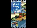Printable Shark Themed Party Signs