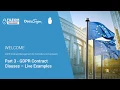 Part 3 Live GDPR Contract Example