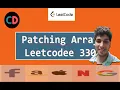 Patching Array Leetcode 330 Leetcode Hard Live coding session
