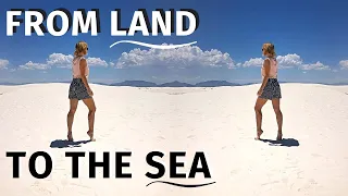 CROSS COUNTRY USA ROAD TRIP desert to the ocean / Texas to California via White Sands New Mexico