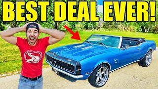 I Bought A FIRE SALE 68 CAMARO Fixed It For 300 Previously Sold At Mecum For 45 000