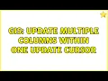 GIS Update Multiple Columns within One Update Cursor 2 Solutions