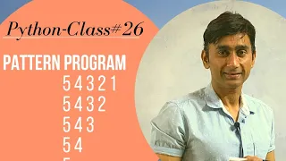 NESTED LOOP IN PYTHON PATTERN QUESTIONS IN PYTHON RAJU SIR KI PATHSHAALA CLASS