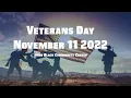 Veterans Day November 11 2022 John Black Community Center