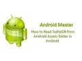 sqlite db read from assets in android