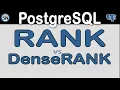 Master PostgreSQL RANK vs DENSE - RANK gaps vs no gaps using Simple Examples