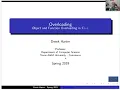COSC 2336 Data Structures and Algorithms C Class Method and Function Overloading