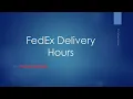FedEx Delivery Hours By Zip Code Weekends How Late Does FedEx Deliver Package Tracking