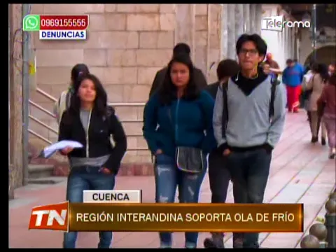 Región interandina soporta ola de frío