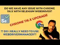 Chrome Browser 116 x version with Selenium Selenium 4 11 0 Version