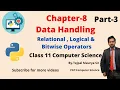 Chapter 8 Data Handling Part 3 Class 11 Computer Science Python