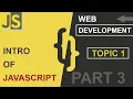 WEB DEVELOPMENT INTRODUCTION OF JAVASCRIPT PART 3 CLASS 1 JAVASCRIPT SHAN DEVELOPERS