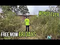 Download Lagu The most OVERGROWN Suburban backyard I've ever seen. Free Mow Fridays