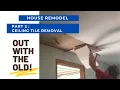 DEMO DAYS CONTINUE CEILING TILE REMOVAL