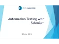 Selenium Tutorial Selenium Training Selenium Basics