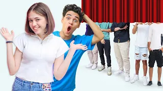 بنت ضد ٥ ولاد The Blind Date Show 