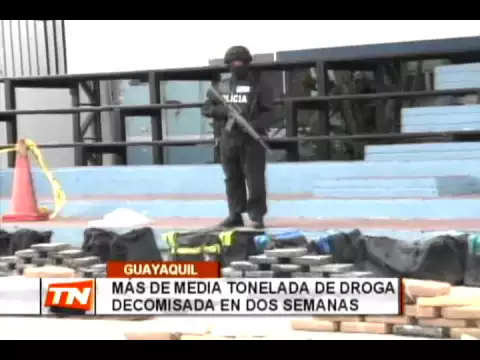 Más de media tonelada de droga decomisada en dos semanas