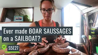 We don`t just eat canned food on our sailboats