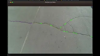 Detecting cracks in road using OpenCV and Hough transformation