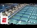 Caeleb Dressel makes history with record 17 63 swim in 50 free at NCAA championships ESPN