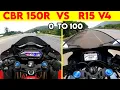 Download Lagu Honda CBR 150R VS R15 V4 0 TO 100 TOPSPEED BATTLE