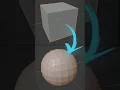 How to make smooth sphere from cube in Blender timelapse 3D modeling