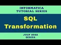 SQL Transformation in Informatica Informatica Tutorial for beginners Informatica ETL training