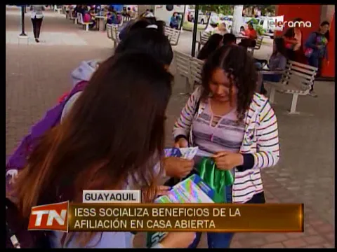 IESS socializa beneficios de la afiliación en casa abierta