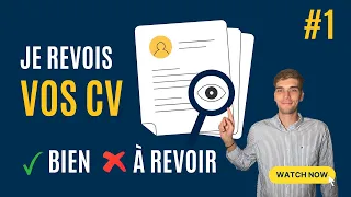 JE CORRIGE LES CV D'ABONNÉS EN LIVE - PARTIE 1