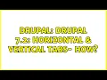 Drupal Drupal 7 2 Horizontal Vertical Tabs - HOW