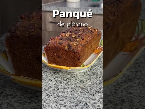 Panque de plátano con mantequilla avellanada