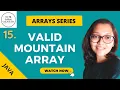 Arrays Series - Valid mountain array