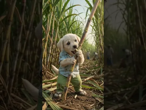 किसान और Puppy की ये मुलाकात दिल छू जाएगी ❤️🌾 #Shorts