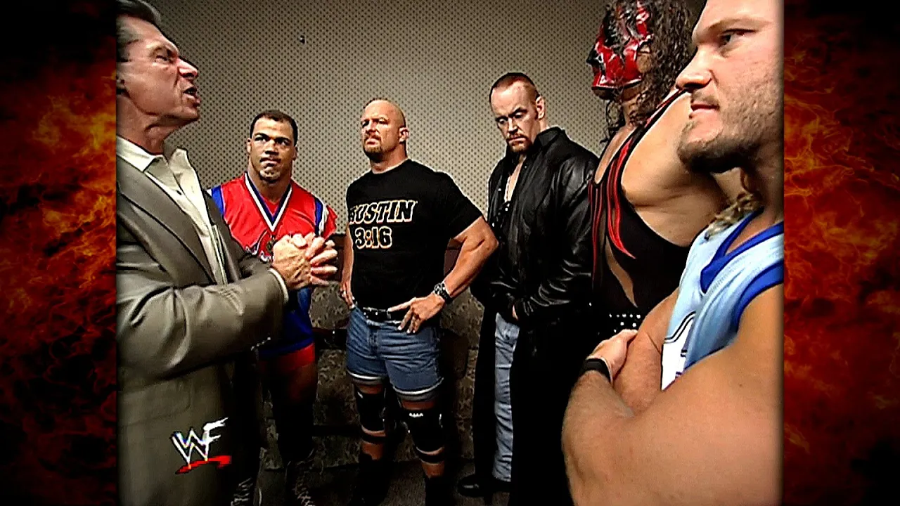 The Undertaker, Kane, Stone Cold, Kurt Angle, Chris Jericho & Vince Backstage Segments 7/12/01