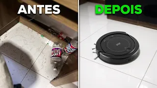 O ROBÔ ASPIRADOR DE 300 REAIS PRESTA? TESTE REAL