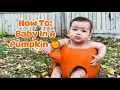 Baby In A Pumpkin Tutorial DIY Baby Photoshoot