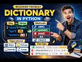 Dictionary for beginners Part 2 Adding Removing Methods Nested