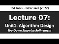 CSCI1583 - Lecture 07 Topdown Stepwise Refinement