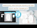 Edit with Templett V2 - Wedding Invitation Template tutorial