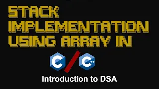 Stack Implementation Using Dynamic Array in Data Structures in C Ep 10